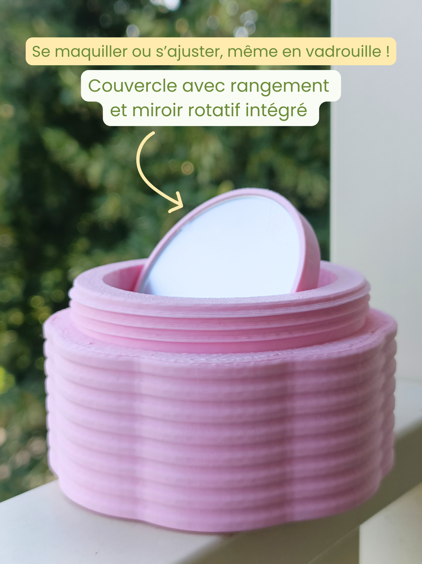 Boîte à bijoux autel 5 étages modulable et nomade - Rose
