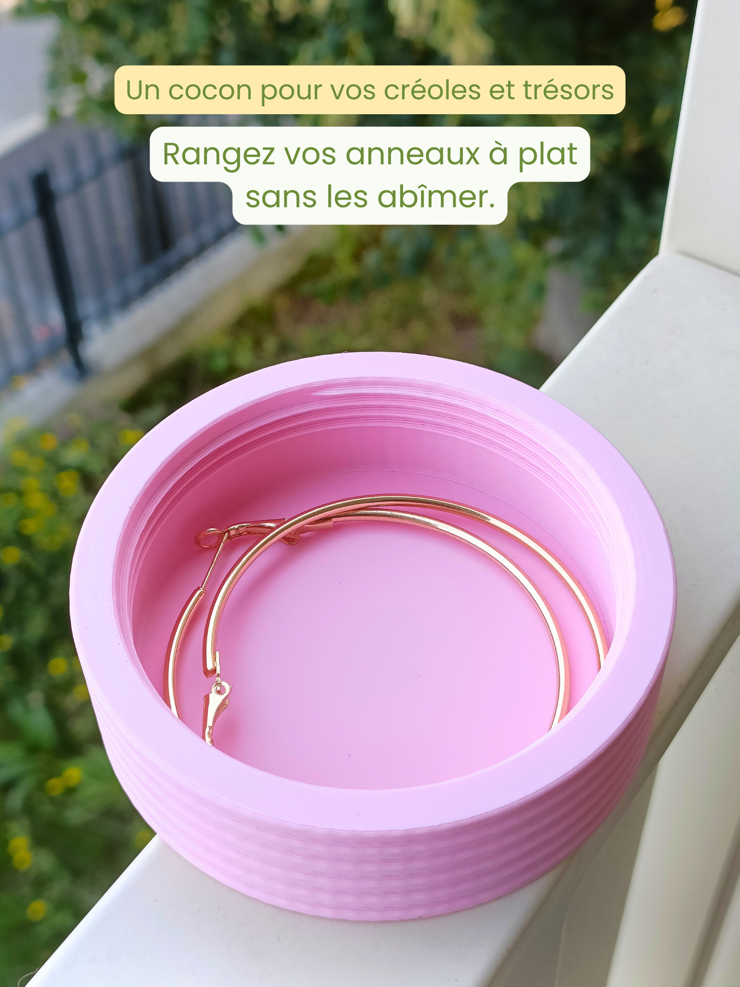 Boîte à bijoux autel 5 étages modulable et nomade - Rose