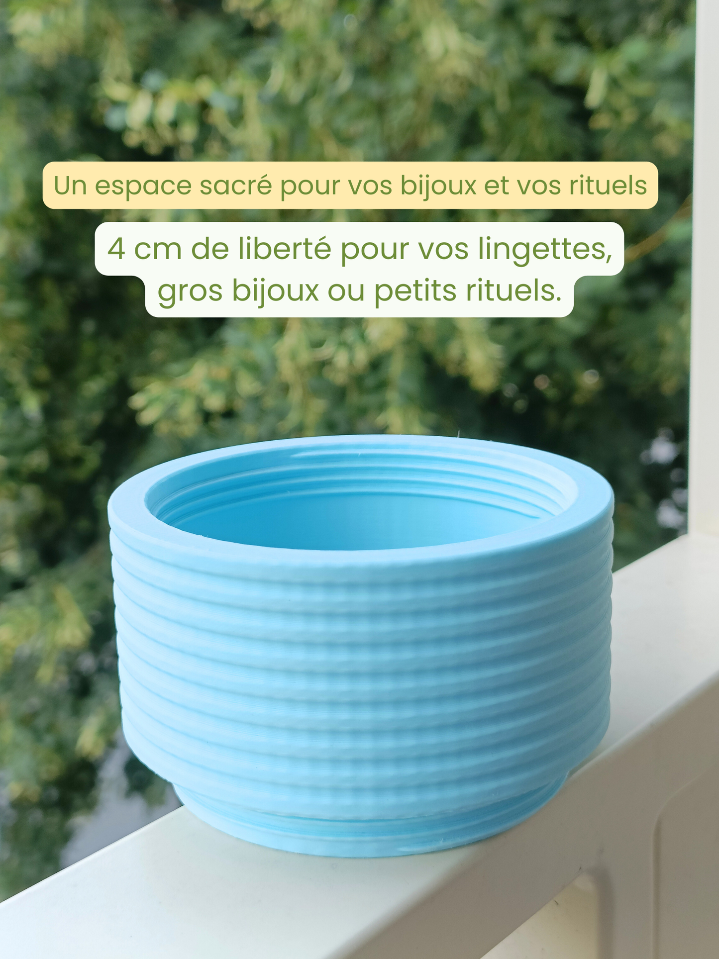 Boîte à bijoux autel 5 étages modulable et nomade - Bleu
