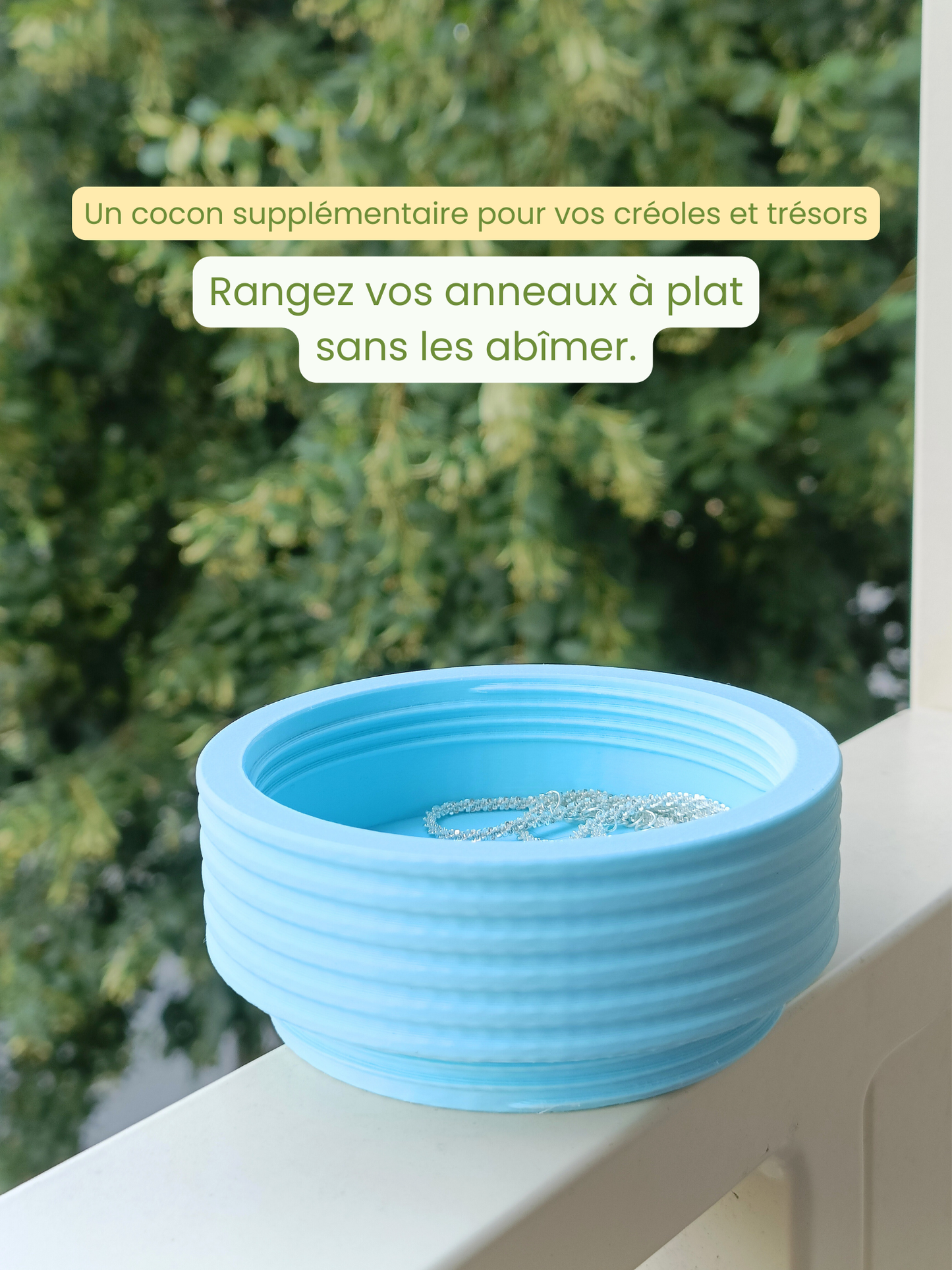 Boîte à bijoux autel 5 étages modulable et nomade - Bleu
