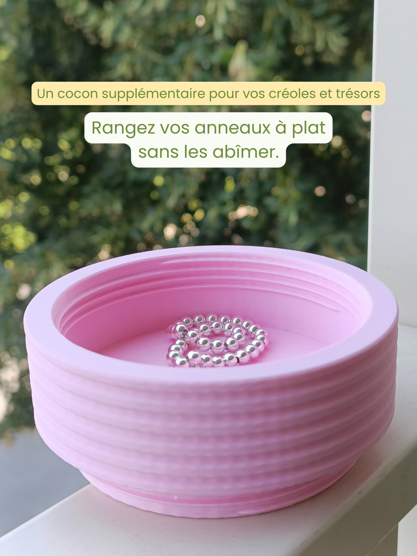 Boîte à bijoux autel 5 étages modulable et nomade - Rose