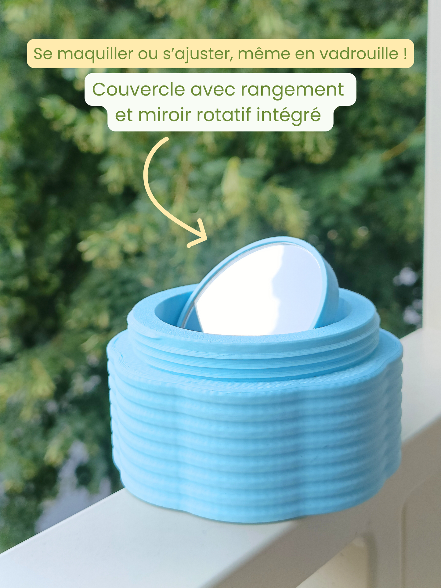 Boîte à bijoux autel 5 étages modulable et nomade - Bleu