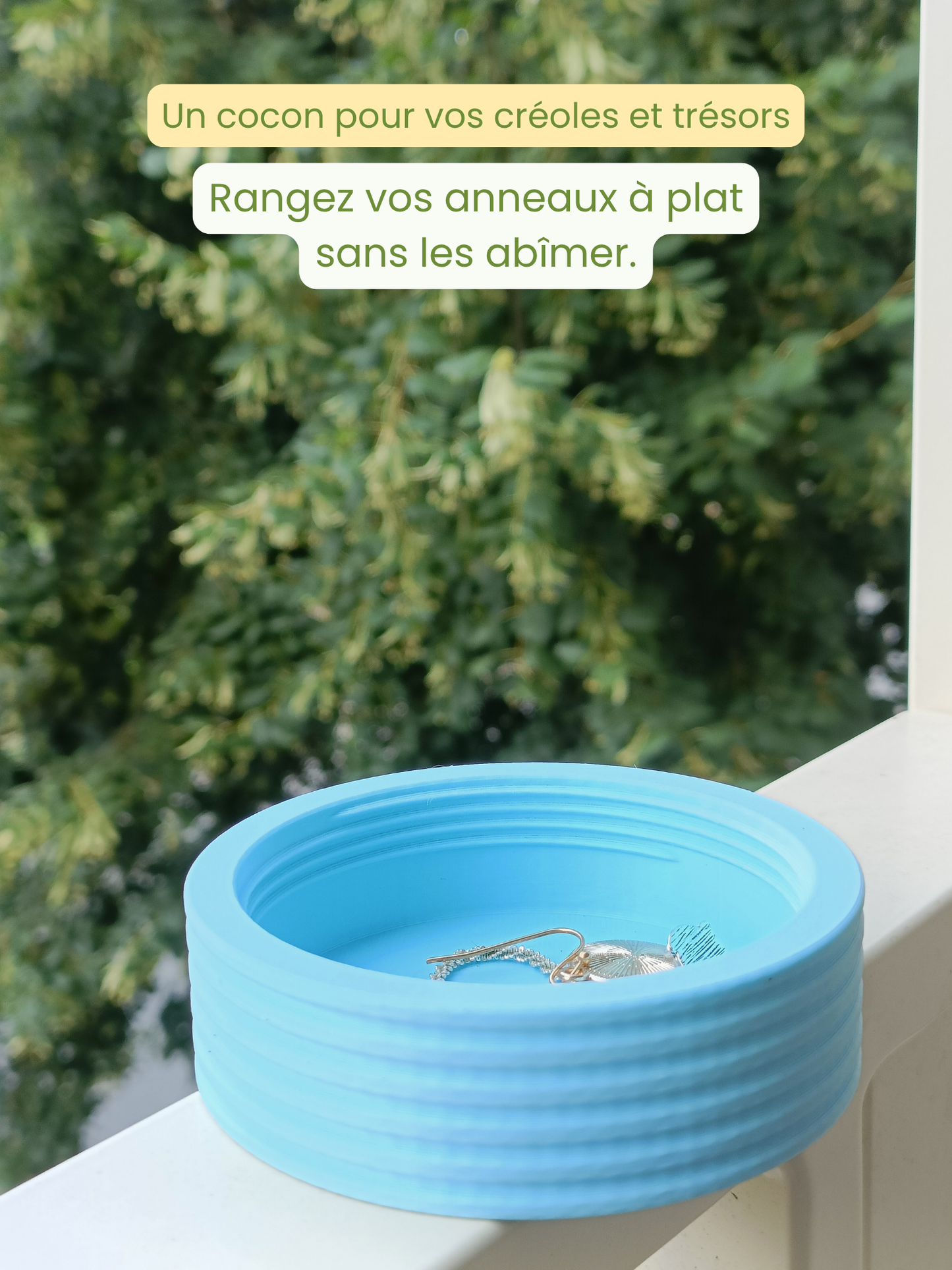 Boîte à bijoux autel 5 étages modulable et nomade - Bleu