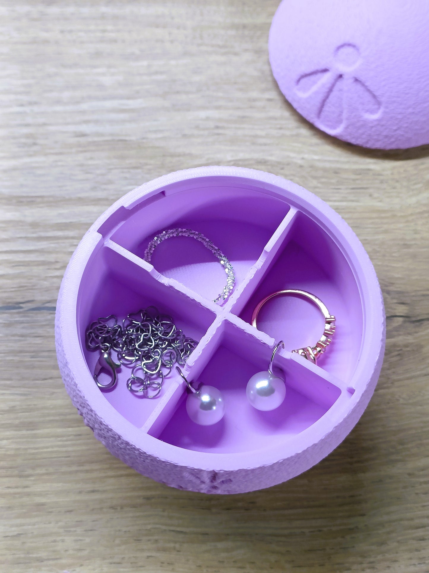 Boîte à bijoux nomade et compacte - Violet Lilas