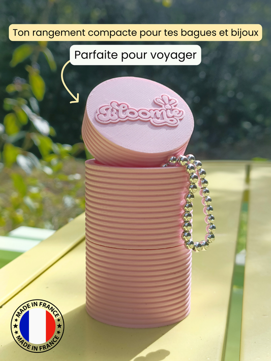 Bloomie Ring Tower — Boîte à bagues & bijoux modulable compacte