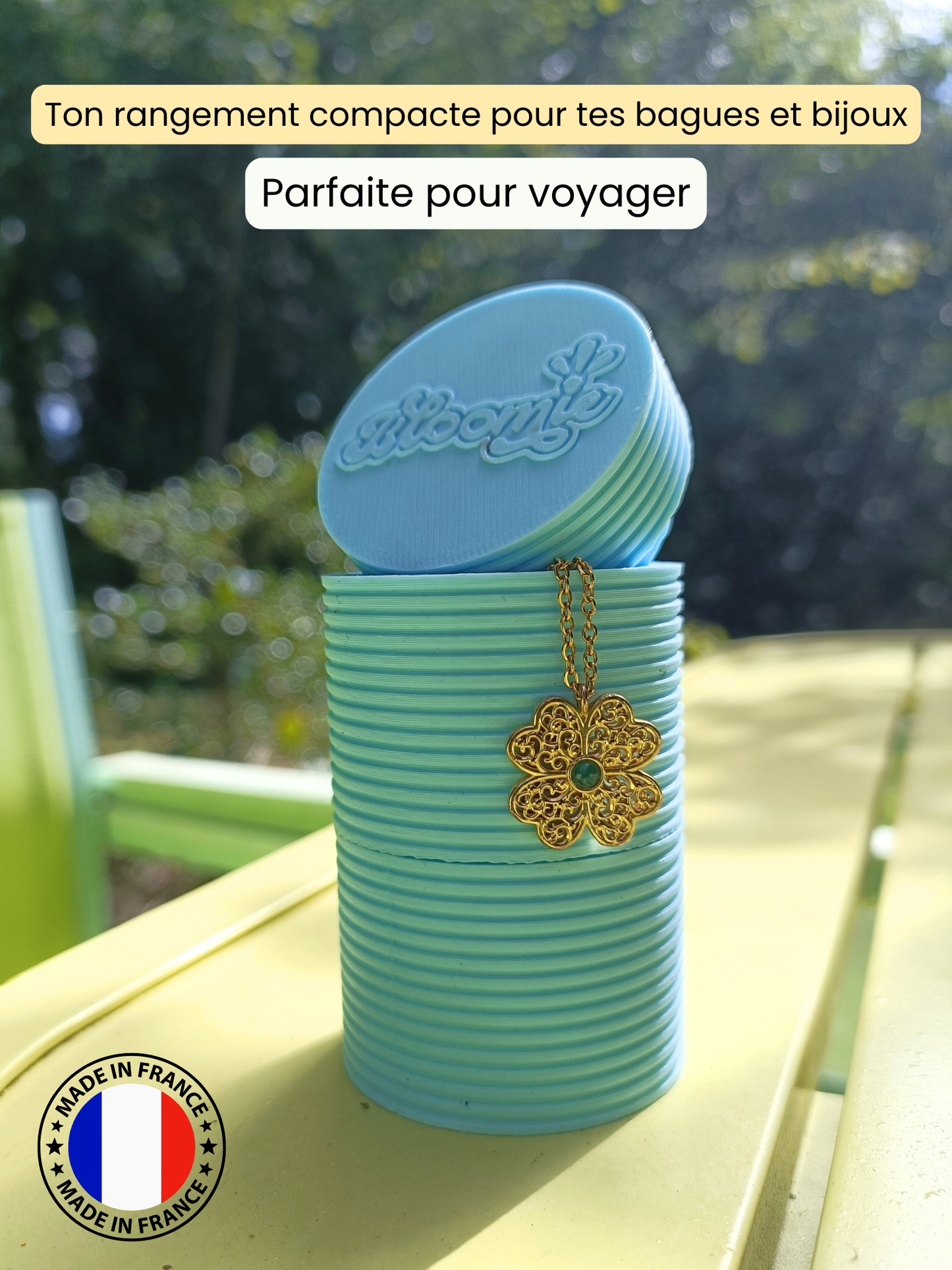 Bloomie Ring Tower — Boîte à bagues & bijoux modulable compacte